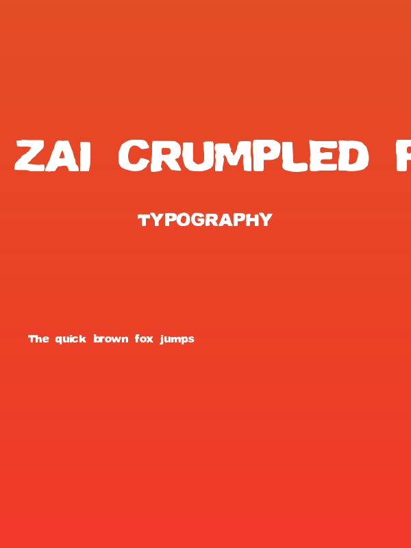 zai Crumpled Paper Poster