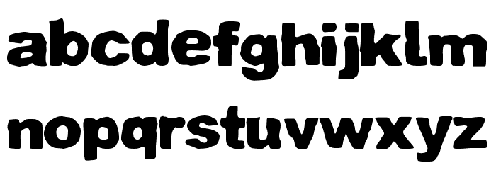 zai Crumpled Paper Font LOWERCASE