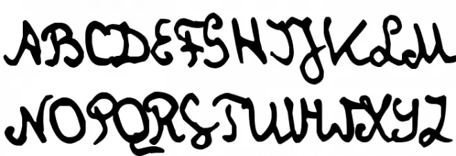 zai Cryptologist's Handwriting 1905 Шрифта ВЕРХНИЙ