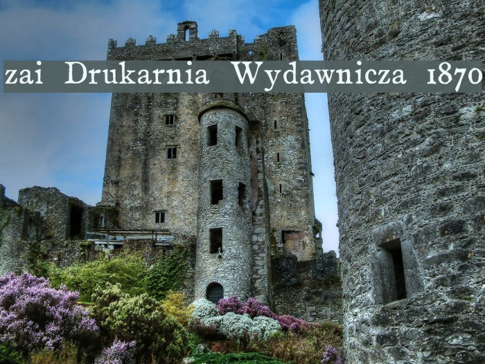 zai Drukarnia Wydawnicza 1870 Font examples