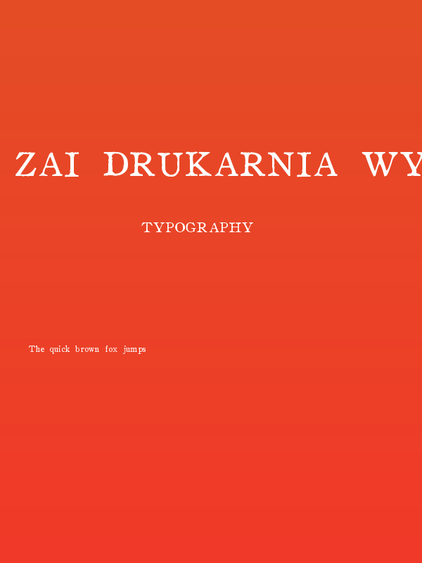 zai Drukarnia Wydawnicza 1870 Poster