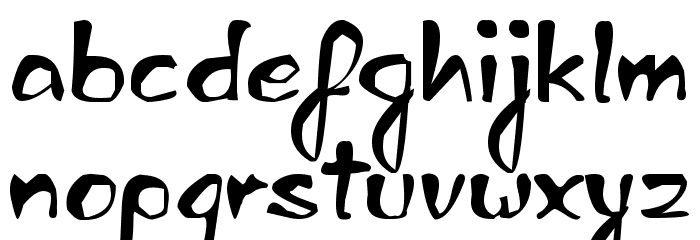 zai Ed Sloppy Handwritten Font LOWERCASE