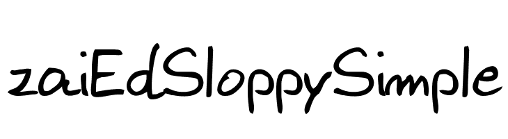 zai Ed Sloppy Simple  لخطوط تنزيل