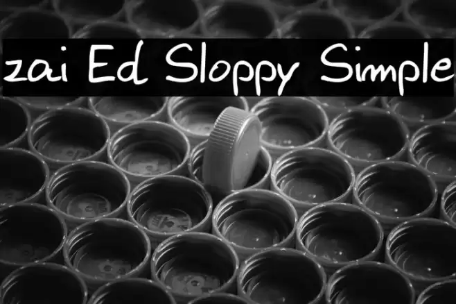 zai Ed Sloppy Simple Font examples