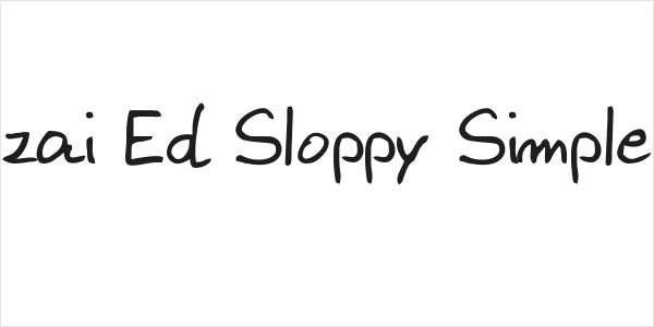 zai Ed Sloppy Simple Logo