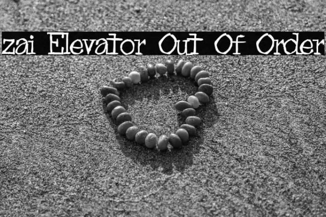 zai Elevator Out Of Order Font examples