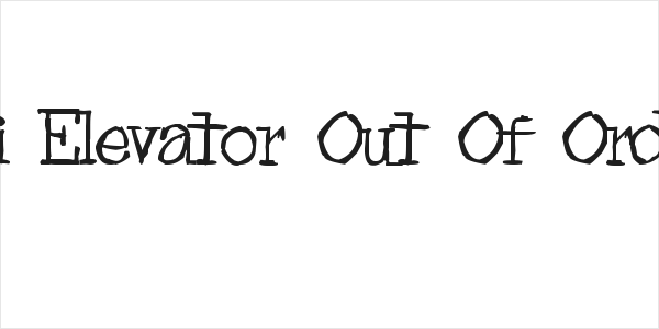 zai Elevator Out Of Order Logo