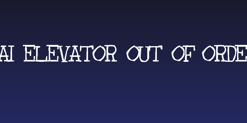 zai Elevator Out Of Order Social Header
