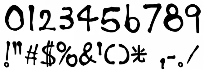 zai HongKong Graffiti Font OTHER CHARS