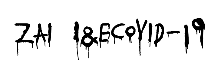zai I&eCovid-19  Frei Schriftart Herunterladen