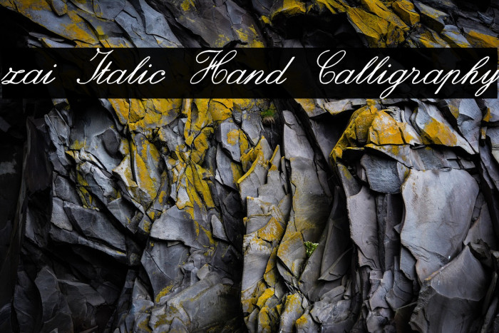 zai Italic Hand Calligraphy Example 1