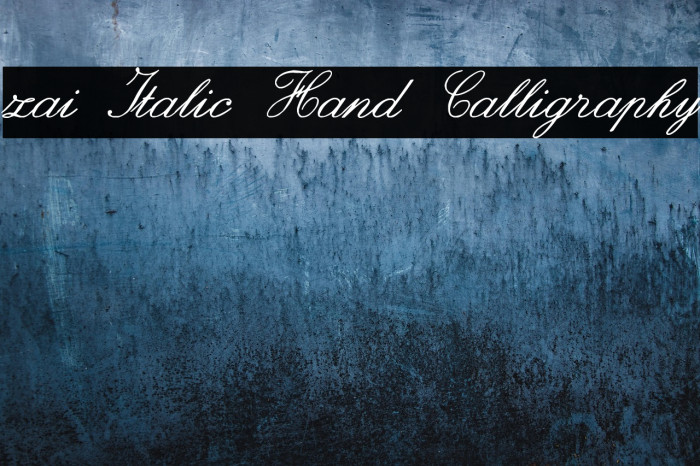 zai Italic Hand Calligraphy Example 2
