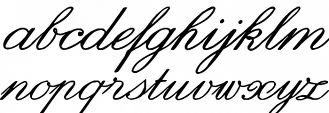 zai Italic Hand Calligraphy Шрифта строчной