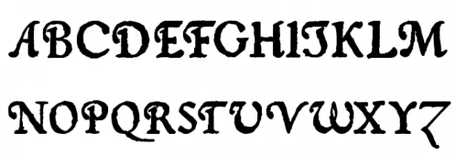 zai Januszowski Character 1594 خط أحرف كبيرة