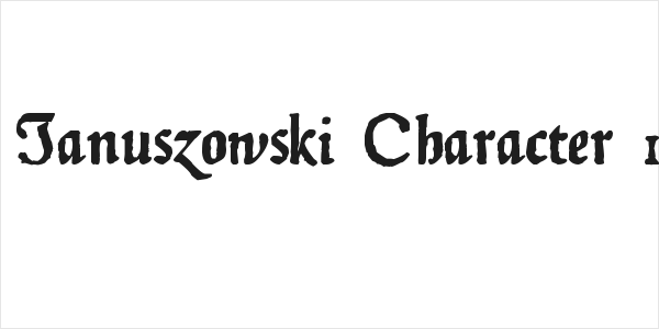 zai Januszowski Character 1594 Logo