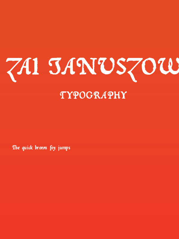 zai Januszowski Character 1594 Poster