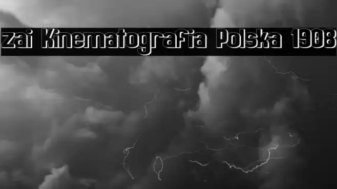 zai Kinematografia Polska 1908 Font examples