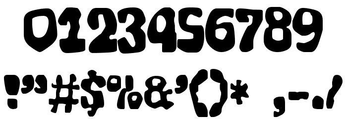 zai Lava Font Alte caractere