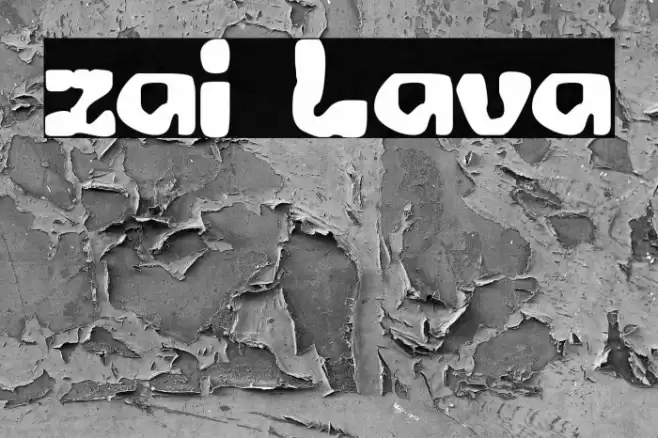 zai Lava Font examples