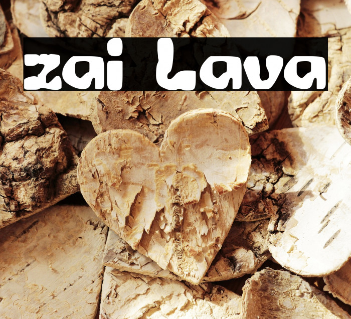 zai Lava Font examples