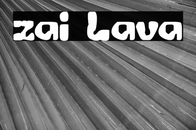 zai Lava Font examples
