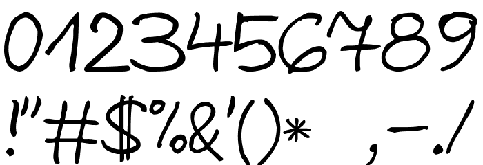 zai Nicolas Sloppy Pen Font OTHER CHARS