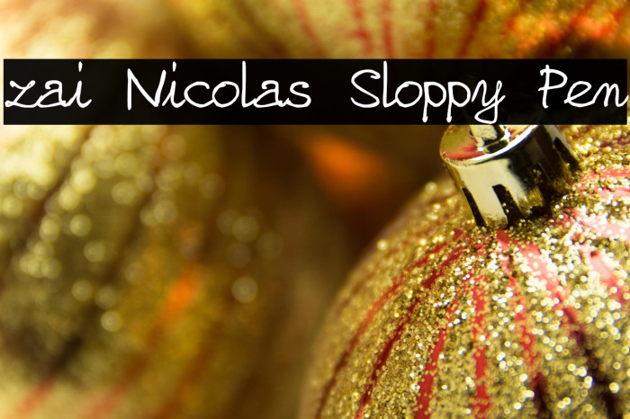 zai Nicolas Sloppy Pen Example 3