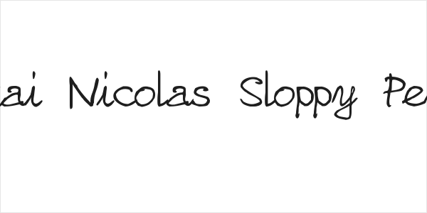 zai Nicolas Sloppy Pen Logo