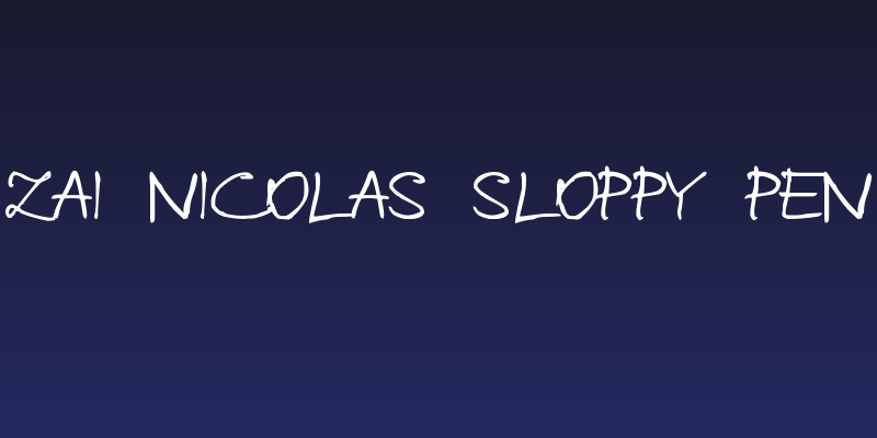zai Nicolas Sloppy Pen Social Header