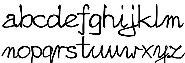 zai Nicolas Sloppy Pen Font LOWERCASE