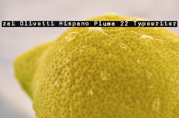 zai Olivetti Hispano Pluma 22 Typewriter Example 1