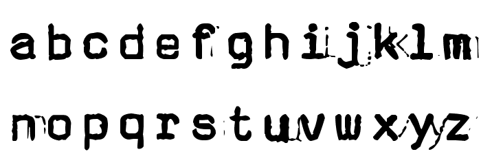 zai Olivetti Hispano Pluma 22 Typewriter Font LOWERCASE