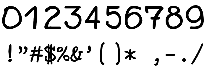 zai Pencil Typewriter Font OTHER CHARS