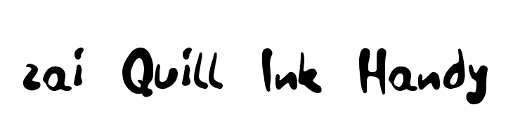 zai Quill Ink Handy  font caratteri gratis