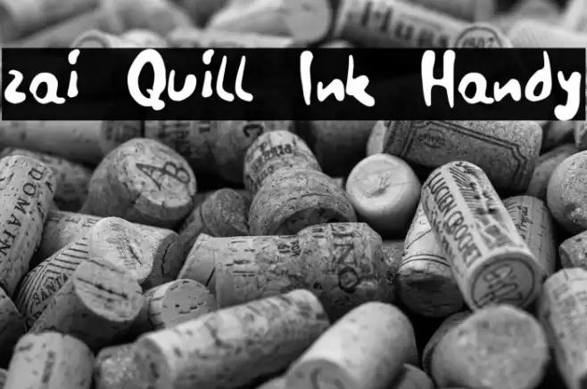 zai Quill Ink Handy Font examples