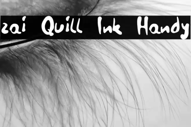 zai Quill Ink Handy Font examples