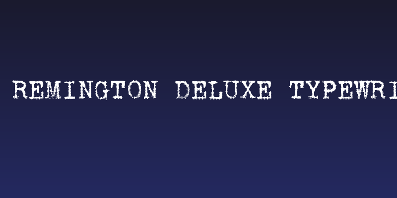 zai Remington Deluxe Typewriter Social Header
