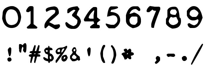 zai Royal P Typewriter 1933 Font OTHER CHARS