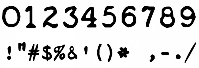 zai Royal P Typewriter 1933 Font OTHER CHARS