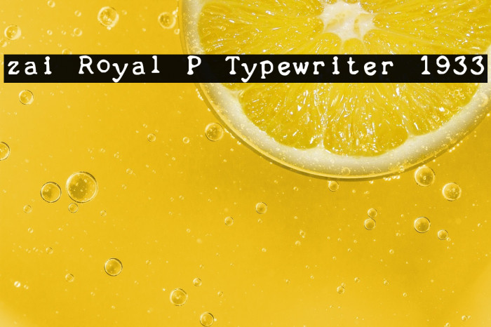 zai Royal P Typewriter 1933 Example 3