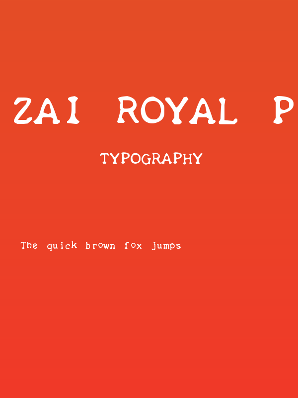 zai Royal P Typewriter 1933 Poster