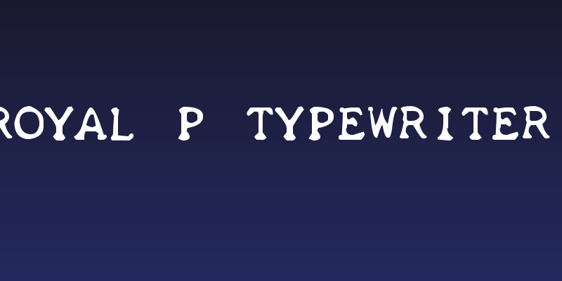 zai Royal P Typewriter 1933 Social Header