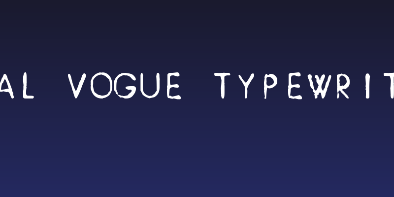 zai Royal Vogue Typewriter 1929 Social Header