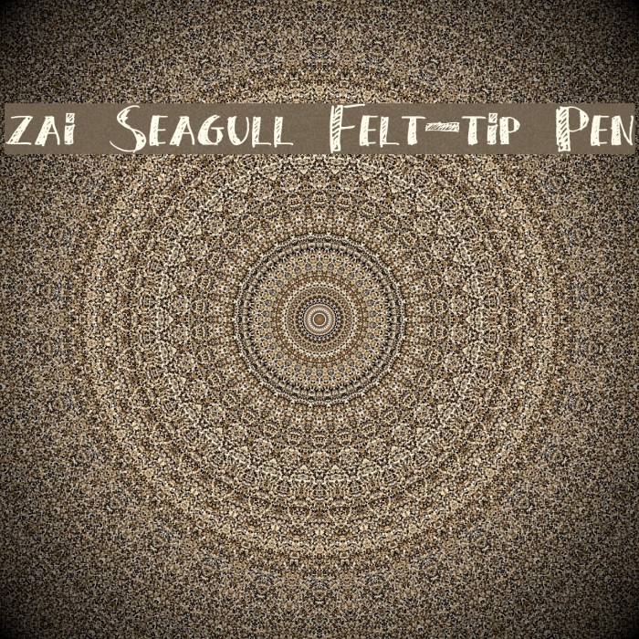zai Seagull Felt-tip Pen Example 3