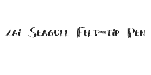 zai Seagull Felt-tip Pen Logo