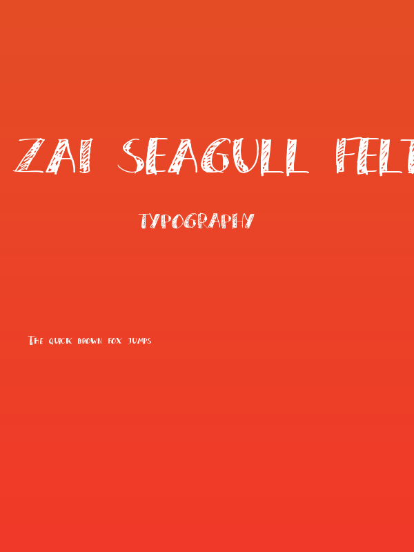 zai Seagull Felt-tip Pen Poster