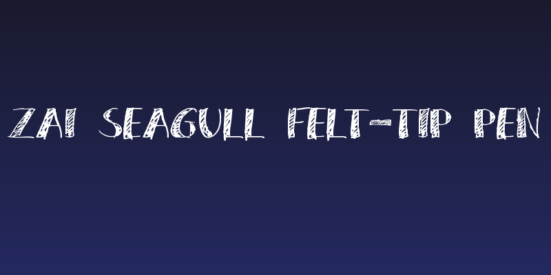 zai Seagull Felt-tip Pen Social Header