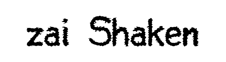 zai Shaken  Free Fonts Download