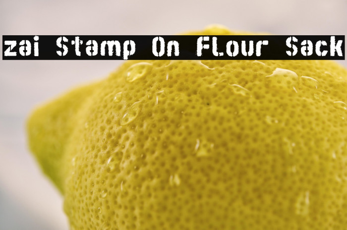 zai Stamp On Flour Sack Example 1