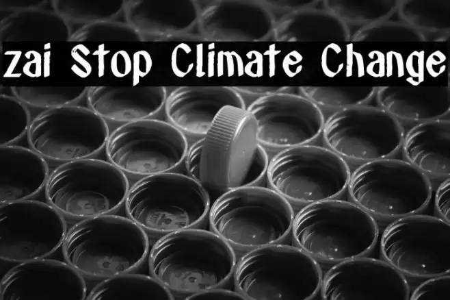 zai Stop Climate Change Font examples